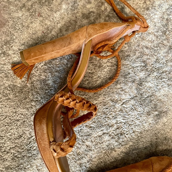 Joie Flo Strappy suede heeled sandal - Picture 6 of 14